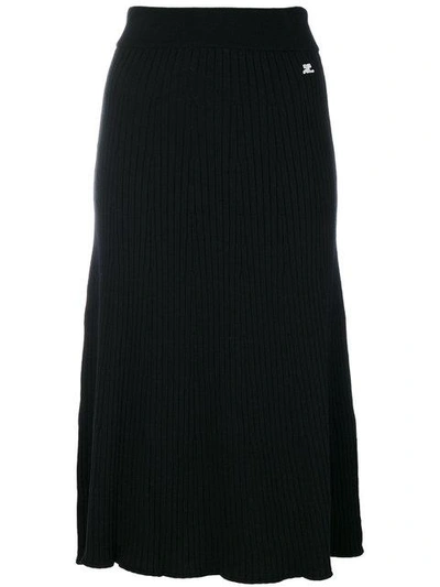 Courrèges Ribbed Detail Skirt