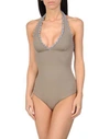 Vilebrequin One-piece Swimsuits In Dove Grey