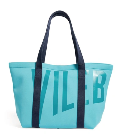 Vilebrequin Logo Beach Bag In Blue