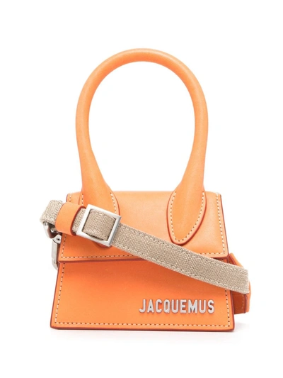 Jacquemus Le Chiquito Homme Mini Bag In Orange