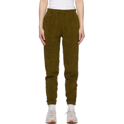 Gil Rodriguez Ssense Exclusive Green Terry Beachwood Lounge Pants In Olive