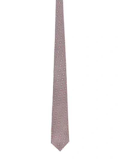 Kiton Pink  Silk-cotton Blend Tie