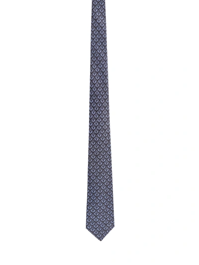 Kiton Blue Silk Tie