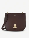 Mulberry Amberley Grained-leather Shoulder Bag In Oxblood