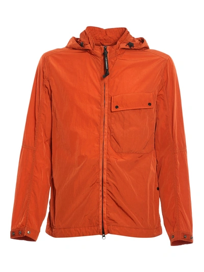 C.p. Company Recycled Fabric Waterproof Jacket In Chrome Colour In