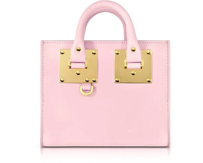 Sophie Hulme Pastel Pink Saddle Leather Albion Box Tote Bag