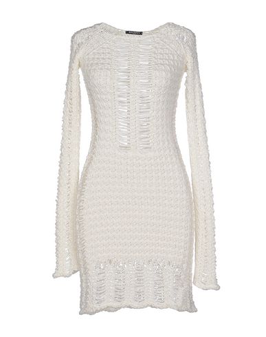 Balmain Short Dress In White | ModeSens