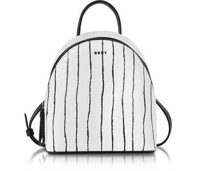 Dkny Designer Handbags, Twine Stripe Leather Mini Backpack