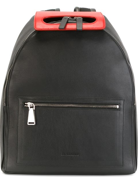 Jil Sander Contrast Top Handle Backpack | ModeSens