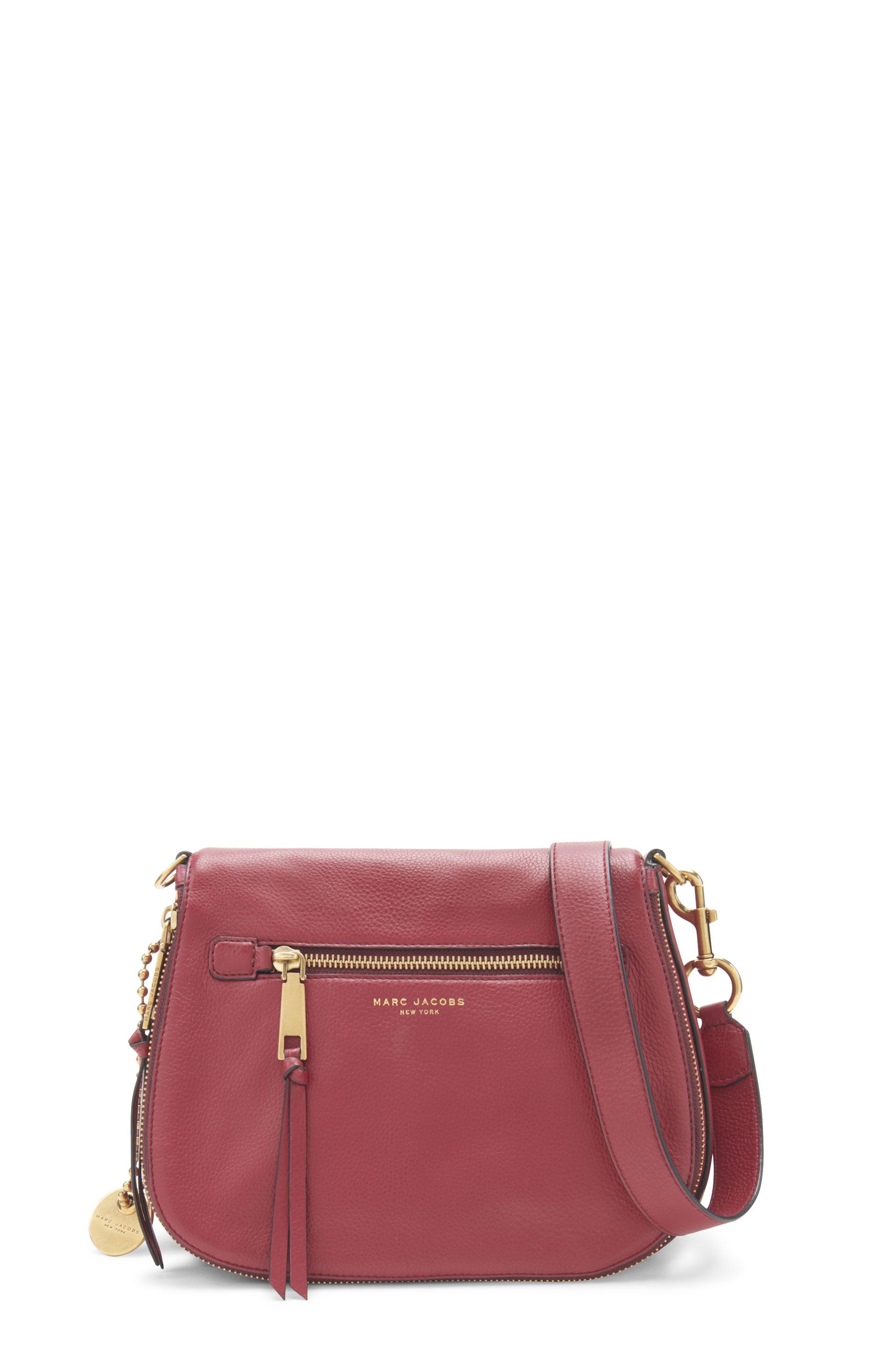 Marc Jacobs Recruit Saddle Bag In Ruby Rose | ModeSens