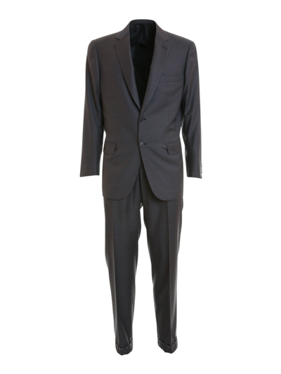 Brioni Essential Virgin Wool Two-piece Suit, Grey In Gris