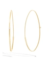 Lana Large 14k Oval Magic Hoop Earrings With Diamonds In Yellow