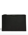 Givenchy Womens Black Antigona Medium Leather Pouch 1size In 313 Dark Khaki