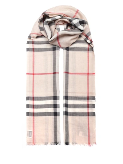 Burberry Lightweight Check Scarf In Multi