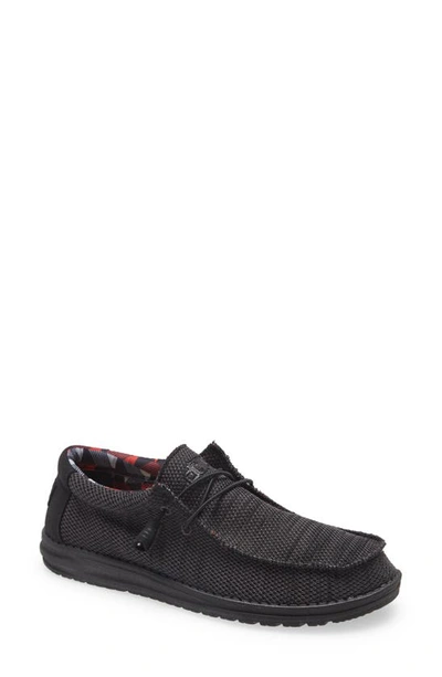 Hey Dude Wally Slip-on In Jet Black