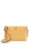 Tory Burch Kira Pebbled Leather Wallet Crossbody Bag In Jackfruit