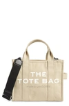 The Marc Jacobs Mini Traveler Canvas Tote In Beige