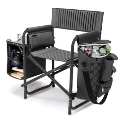 Picnic Time Oniva By  Dark Gray Fusion Backpack Chair With Cooler