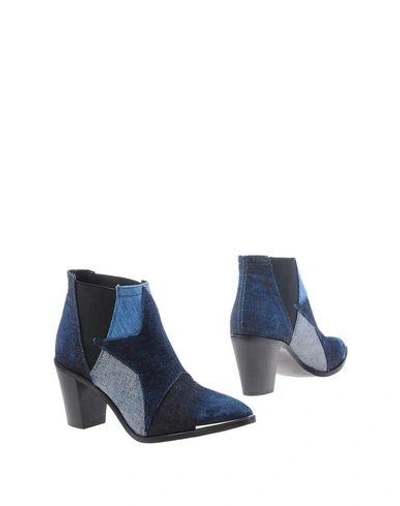 Diesel Ankle Boot In Blue