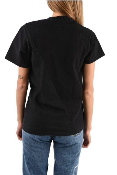 Vetements Women's Black Cotton T-shirt