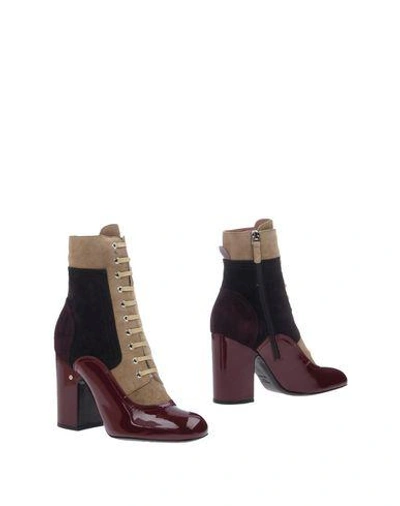 Laurence Dacade Ankle Boots In Maroon