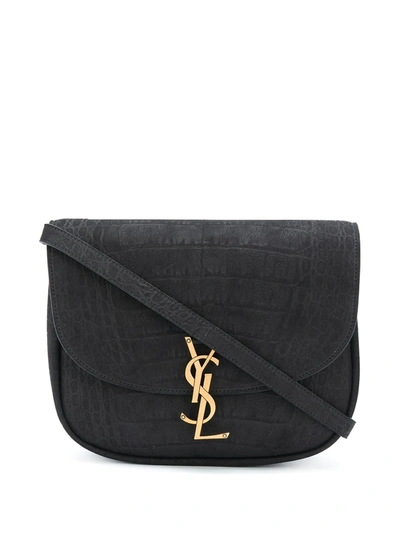 Saint Laurent Kaia Monogram Shoulder Bag In Black