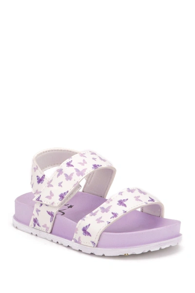 Olivia Miller Kids' Double Strap Comfort Sandal In Lavender