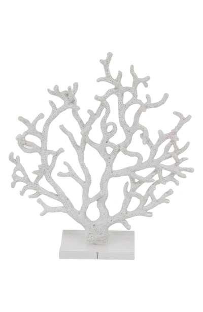 Willow Row White Coral Polystone Coastal Sculpture