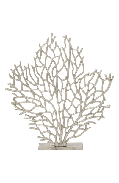 Willow Row Aluminum Coastal Sculpture In Silver