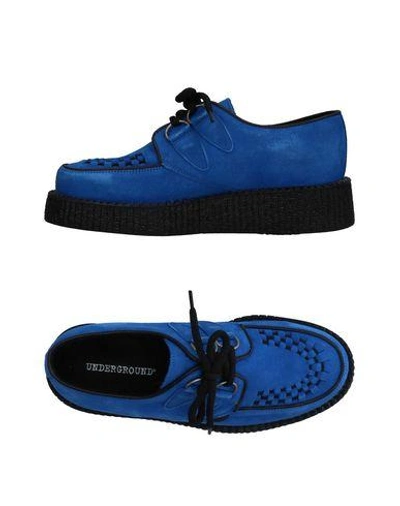 Underground 系带鞋 In Bright Blue