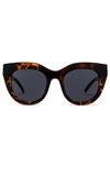 Le Specs Air Heart 51mm Sunglasses In Caramel