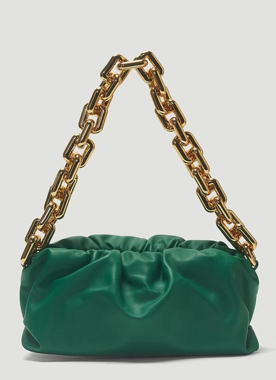 Bottega Veneta The Chain Pouch Shoulder Bag In Green