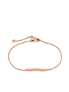 Gucci 18kt Rose Gold Link To Love Logo Bar Bracelet