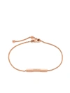 Gucci 18kt Rose Gold Link To Love Logo Bar Bracelet In Pink Gold