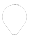 Gucci Link To Love 18k Necklace In White Gold