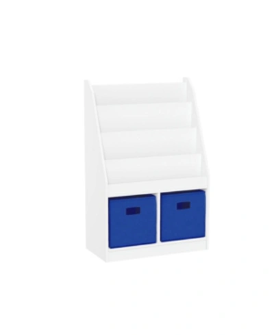 Riverridge Home Kids Book Rack With 2 Cubbies In Blue