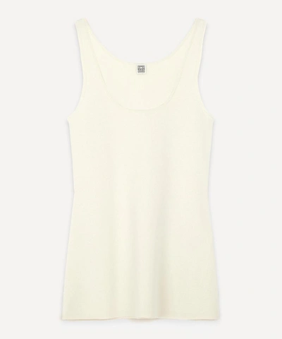 Totême Urda Knit Vest Top In Ivory