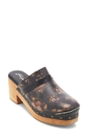 Free People Calabasas Clogs In Black Floral Leather