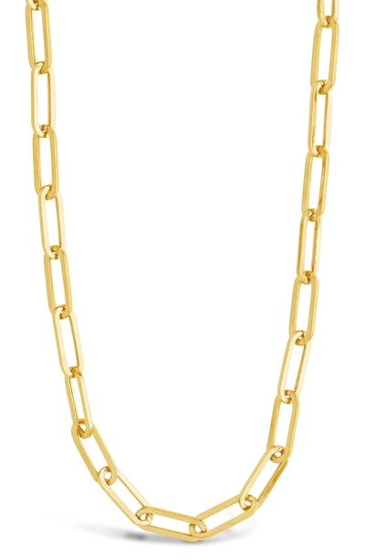 Sf Fine 14k Italian Gold Paperclip Chain Necklace