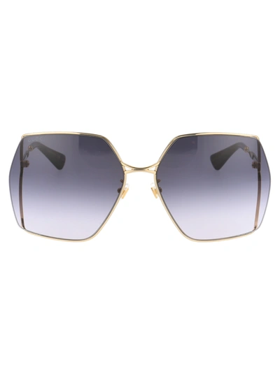 Gucci Gg0817s Sunglasses In Gold