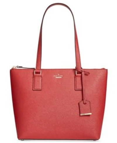 Kate Spade Cameron Street - Small Lucie Leather Tote - Red In Rosso