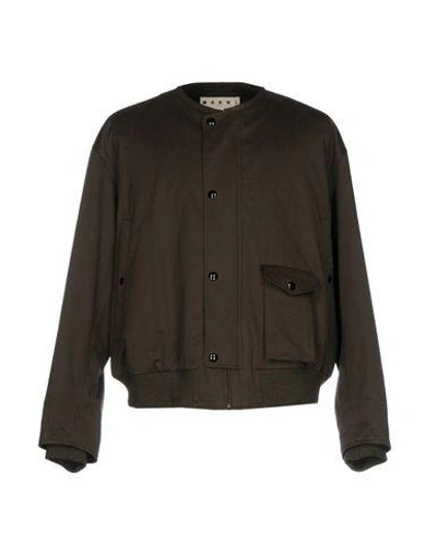 Marni Bomber In Military Green