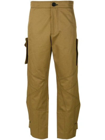 Marni Cropped Cargo Trousers - Green