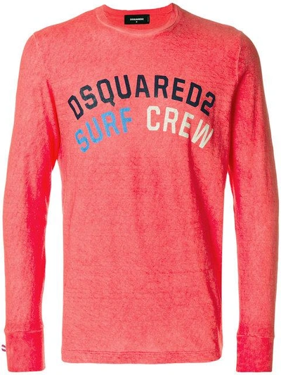 Dsquared2 Surf Crew Logo T-shirt