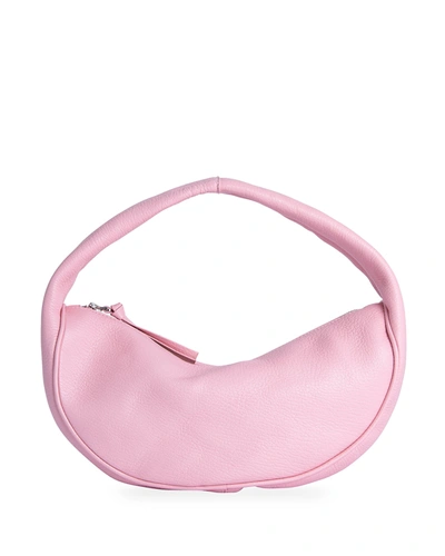 By Far Cush Peony Leather Shoulder Bag In Peony Po