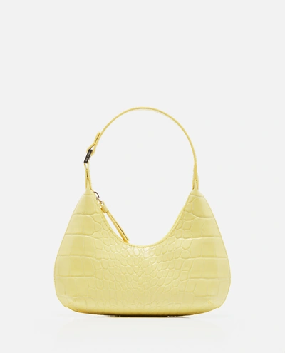 By Far Women's 21crbascusdsmacus Yellow Other Materials Shoulder Bag In Custard