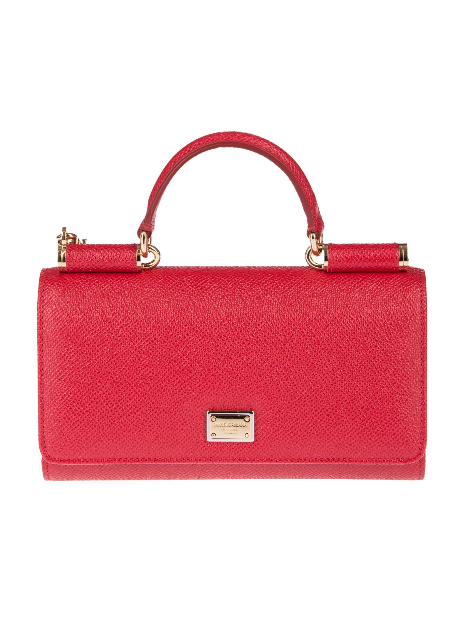 Dolce & Gabbana Mini Von Wallet Shoulder Bag In Red | ModeSens