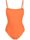 Eres Aquarelle One-piece Swimsuit With Thin Straps In Indie