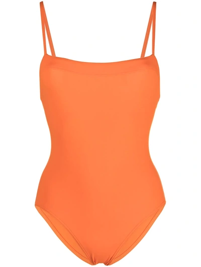 Eres Aquarelle One-piece Swimsuit With Thin Straps In Indie