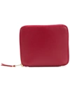 Comme Des Garçons Zip Around Wallet In Red